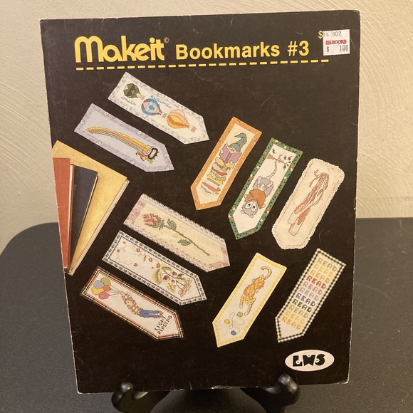 Makeit Bookmarks #3 counted cross stitch design leaflet book - Picture 1 of 5